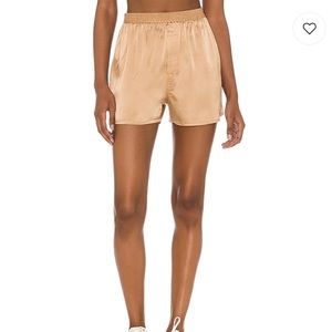 Fifi Silk Boxer shorts in Earth Frankie Bikinis